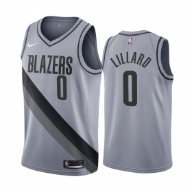 Maillot Basket Homme Portland Trail Blazers Damian Lillard 0 2020-21 Earned Edition Swingman